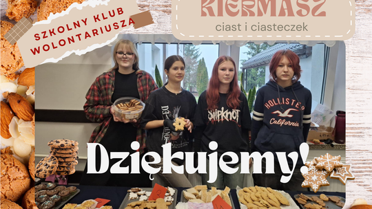 Kiermasz ciast Szkolnego Klubu Wolontariusza