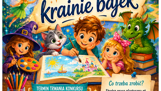 Konkurs plastyczny „Wakacje w krainie bajek”