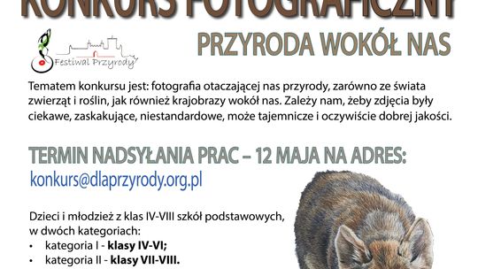 Wojewódzki konkurs fotograficzny „Przyroda wokół nas” dla uczniów szkół podstawowych