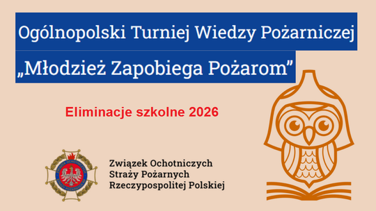 Wyniki eliminacji szkolnych Ogólnopolskiego Turnieju Wiedzy Pożarniczej "Młodzież zapobiega pożarom"