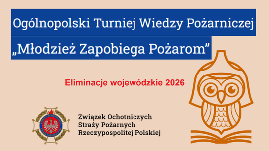Wyniki eliminacji wojewódzkich Ogólnopolskiego Turnieju Wiedzy Pożarniczej „Młodzież zapobiega pożarom”