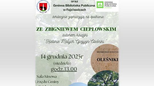 Zaproszenie na spotkanie literackie ze Zbigniewem Ciepłowskim