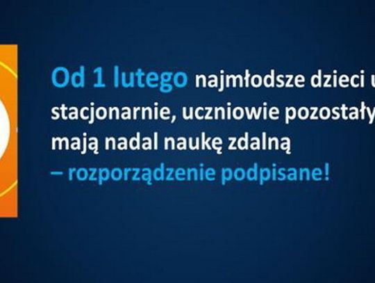 Funkcjonowanie szkół od 1 lutego