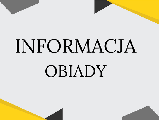 Informacja obiady