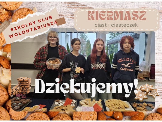 Kiermasz ciast Szkolnego Klubu Wolontariusza