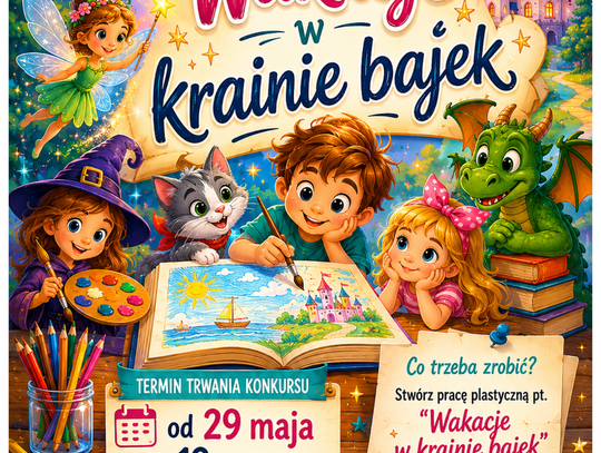 Konkurs plastyczny „Wakacje w krainie bajek”