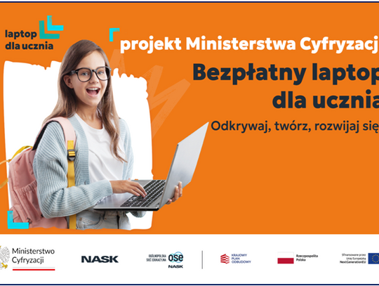 Przekazanie laptopów uczniom klas czwartych