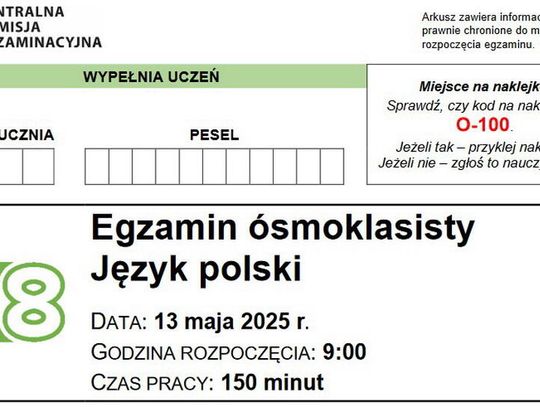 Wyniki egzaminu ósmoklasisty i odbiór zaświadczeń o wynikach egzaminu