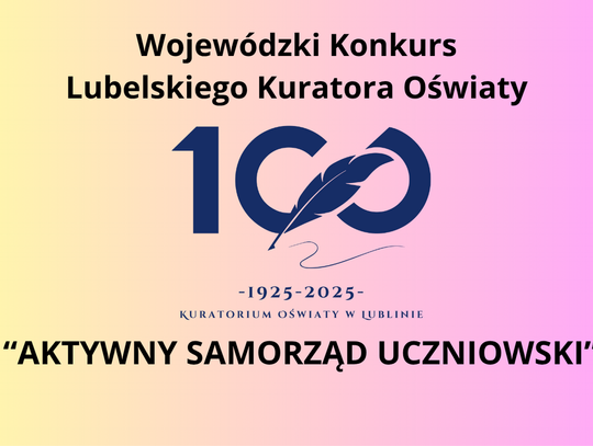 Wyniki Wojewódzkiego Konkursu „Aktywny Samorząd Uczniowski"