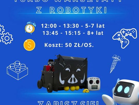 Zaproszenie na warsztaty z robotyki w Gminnym Ośrodku Kultury w Fajsławicach