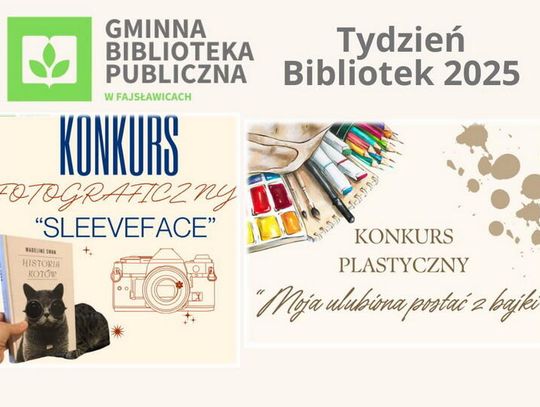 Zaproszenie do udziału w konkursach Gminnej Biblioteki Publicznej w Fajsławicach