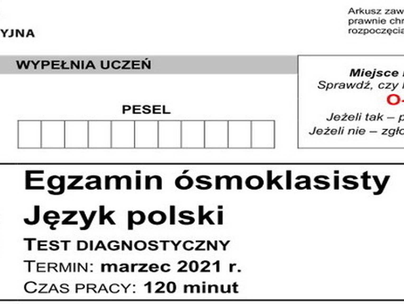 Probny Egzamin Osmoklasisty Polski 2023 Próbny egzamin ósmoklasisty