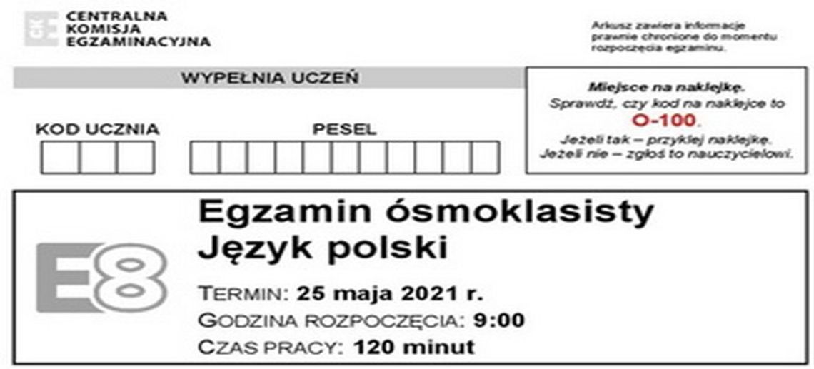 Egzamin ósmoklasisty 2021