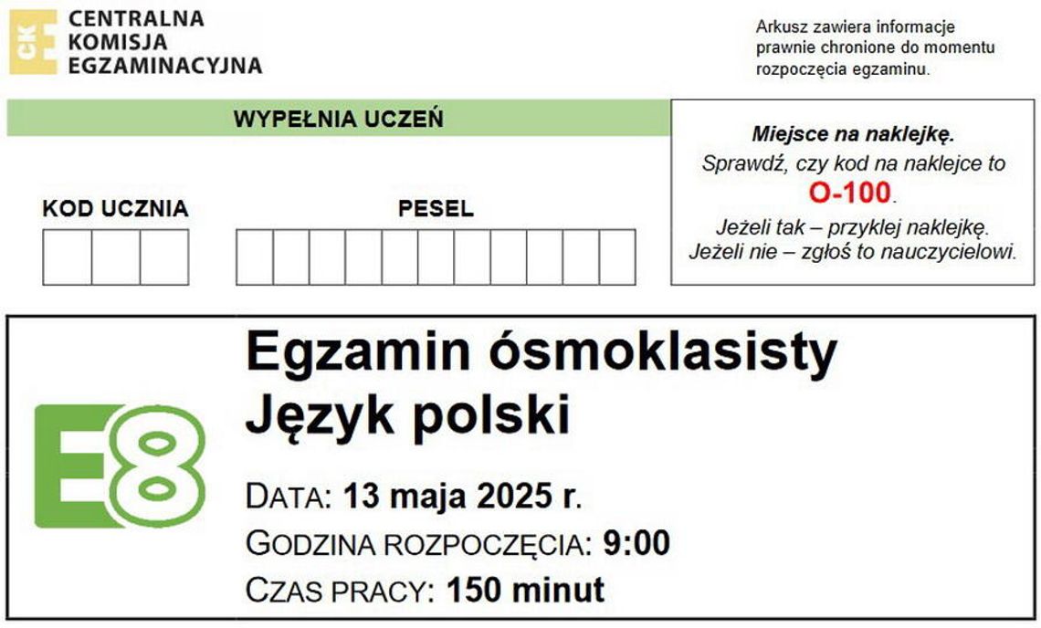 Egzamin Ósmoklasisty 2025