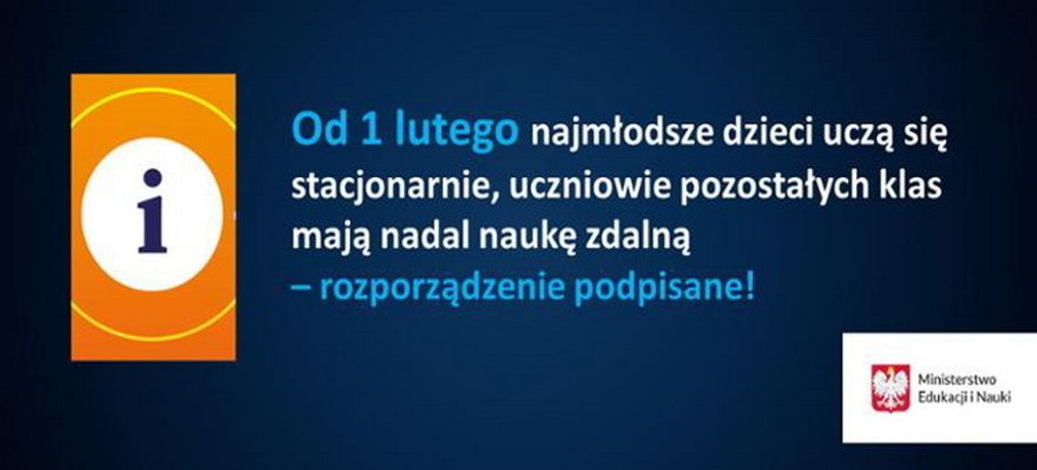 Funkcjonowanie szkół od 1 lutego