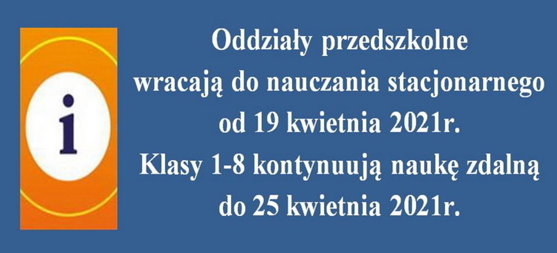 Funkcjonowanie szkół od 19 kwietnia