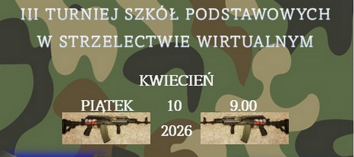 III Turniej Szkół Podstawowych w Strzelectwie Wirtualnym w Siennicy Różanej
