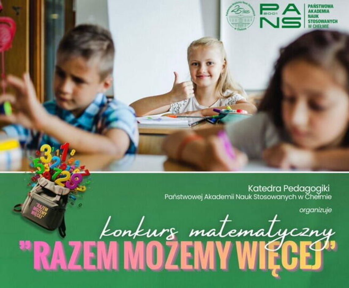 Konkurs matematyczny "Razem możemy więcej"