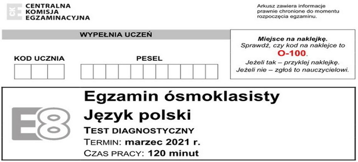 Próbny egzamin ósmoklasisty