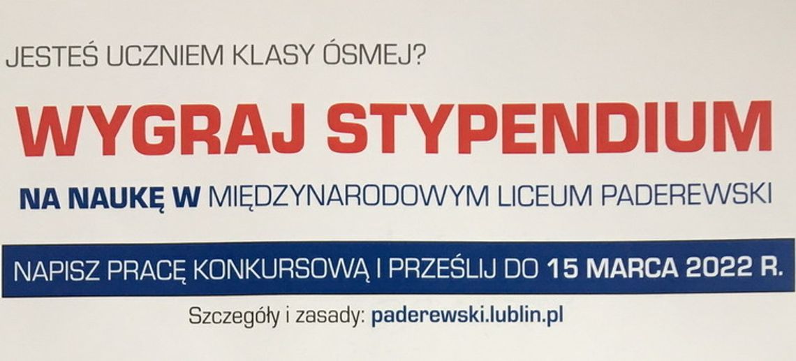 Stypendium naukowe w MLO Paderewski