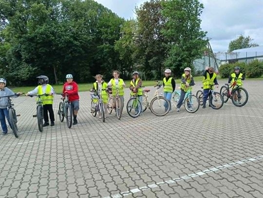 Egzamin praktyczny na kartę rowerową klas czwartych